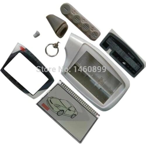 10 PCS Keychain Case + LCD Display Metal Pin For 10PCS Scher-Khan Magicar 5 6 Car Alarm LCD Remote Scher Khan 902 903F 802 803