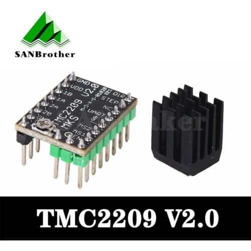 TMC2209 Stepper Motor Driver StepStick 3d printer parts 2.5A ultra silent For Gen_L Robin Nano SKR V1.3 mini E3 for Ender 3