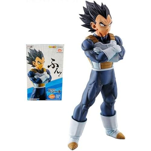 Bandai Dragon Ball Figure Banpresto STRONG CHAINS Black Hair Vegeta Genuine Anime Figure Action Toy Figure Toys for Children
