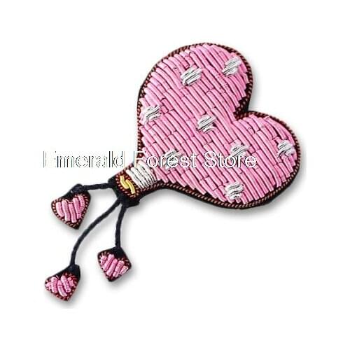 French design Indian silk jewelry hand-embroidered brooch love perfume creative cartoon fun brooch female accessories