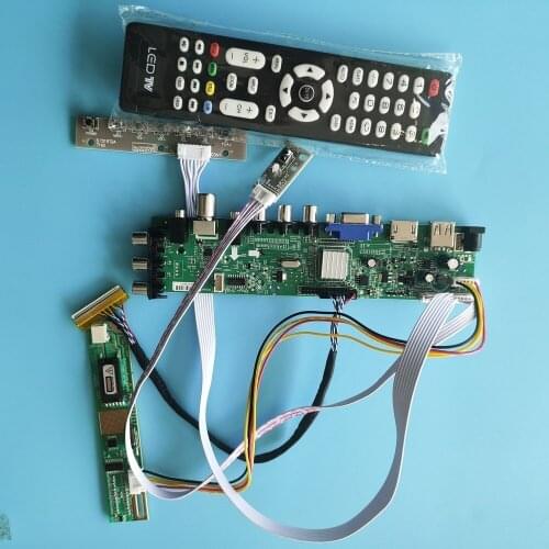 Kit for LP140WX1-TL01/02/03 DVB-T TV Controller board Digital USB AV HDMI VGA Screen monitor 1 CCFL 30pin 1280X800 LCD Panel 14"
