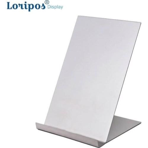 Stainless Steel Metal T Shirt Display Rack Shirt Rack Photo Holder Bracket Desk Poster Cardboard Display Stand Exhibition Shelf