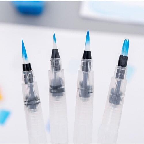 Refillable Watercolor Brush pen Portable Soft Brush Water color writing Pen for Beginner Painting Drawing Art Markers Supplies