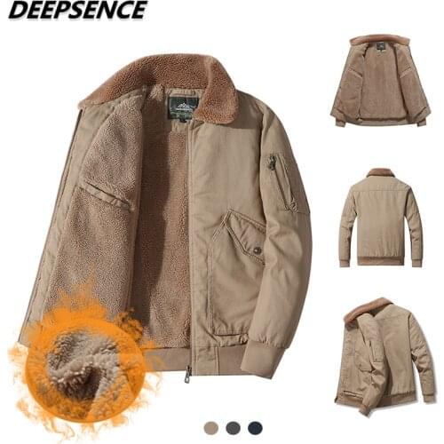 Men Winter Jacket Thick Fleece Corduroy Keep Warm Oouterwear Men Cotton England Loose Plus Size Lapel Fashion Jacket Parka Men