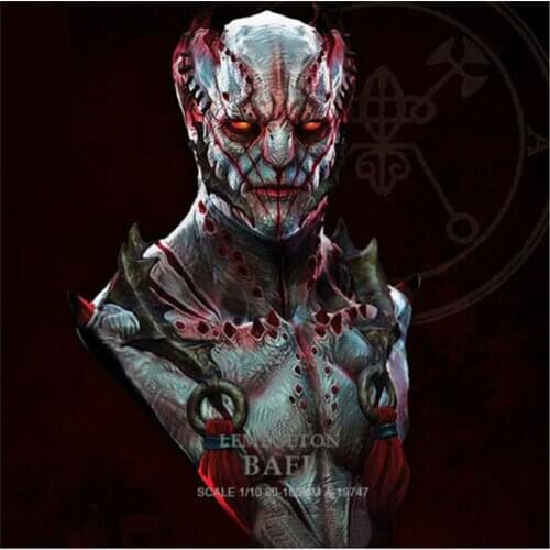 Male Weirdo Resin Bust Kit 1/10 Scale Assembly Model Figure Resin Kit Bust Colorless Self-Assembled Toy