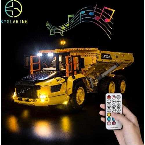 Kyglaring Led Lighting Set DIY Toys for 42114 6x6 Articulated Haule car (Not Include the Buliding Blocks)