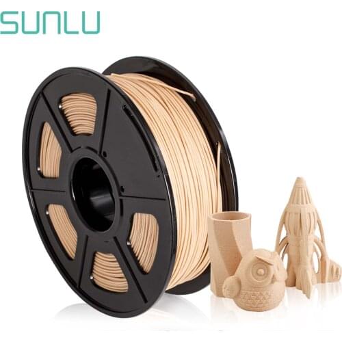 3D Printer Wood Fiber And Polylactic Acid Filament 100% No Bubble Sublimation Supplies Wood Fiber Filament 1.75MM 1KG With Spool