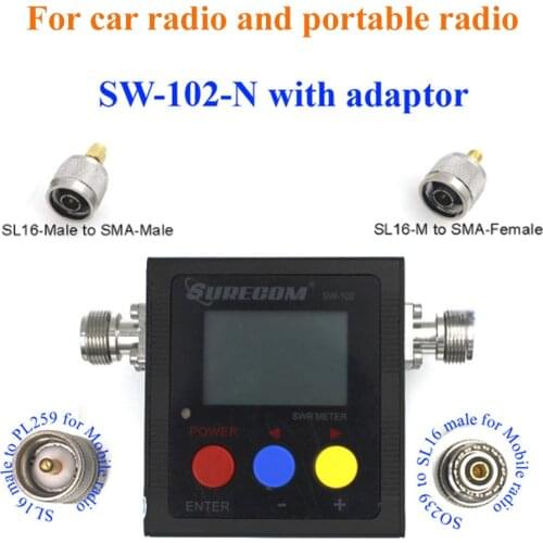 New SURECOM SW-102 meter 125-520 Mhz Digital VHF/UHF Power & SWR Meter SW102 For Two Way Radio