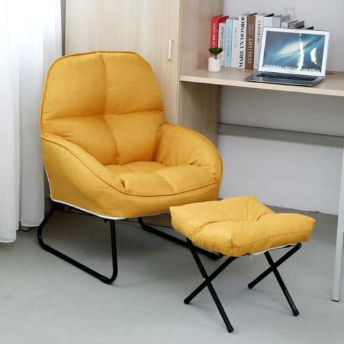 Lazy sofa single chair cloth sofa small sofa bedroom living room backrest chair