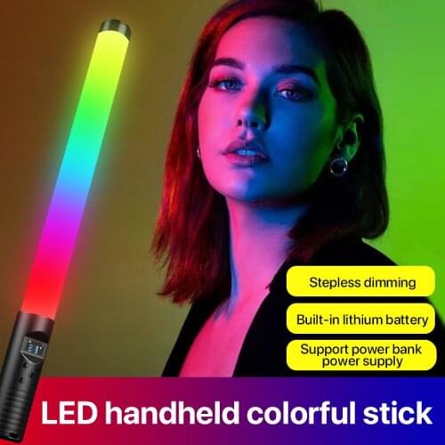 H1 Fill Light Stick RGB Fill Light Colorful Handheld Colorful Photography Fill Light Adjustable Color with Storage Bag