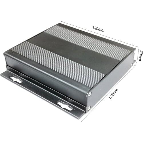 PCB Aluminum enclosure Chassis Shell electric splitted box DIY 132*29*120mm NEW