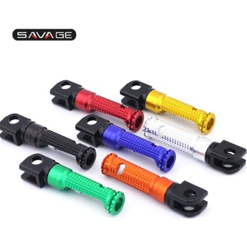 Front Footrests Foot Pegs For SUZUKI GSF 650/S 1250 Bandit GW 250 Inazuma SFV 650 Gladius Motorcycle Rider Footpegs Adapter