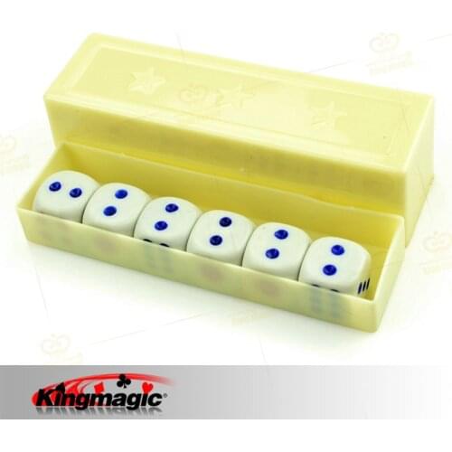 Prediction Dices Normal Six Dices/Box 6 Dice Flash Change Close Up Magic Magic Props