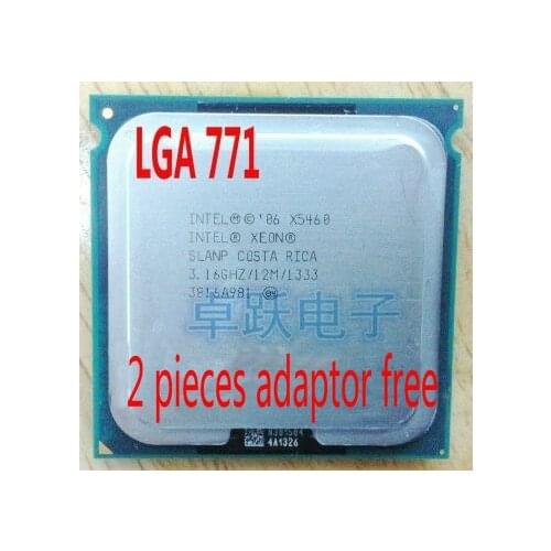 Intel Xeon X5460 3.16GHz/12M/1333 Processor close to LGA771 Core 2 Quad Q9750 CPU works on LGA 775 mainboard 2 Pieces Free