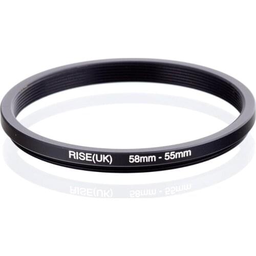 RISE(UK) 58mm-55mm 58-55 mm 58 to 55 Step down Filter Ring Adapter
