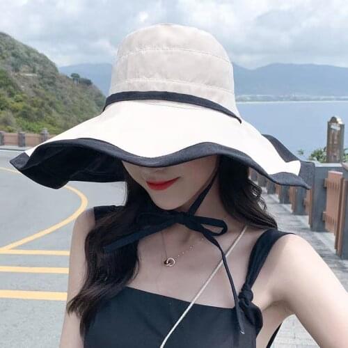 Summer Hats For Women Big Wide Brim Beach Hat Large Ladies Sun Hat Foldable Sun Uv Protection Panama Hat Female Floppy Gorras