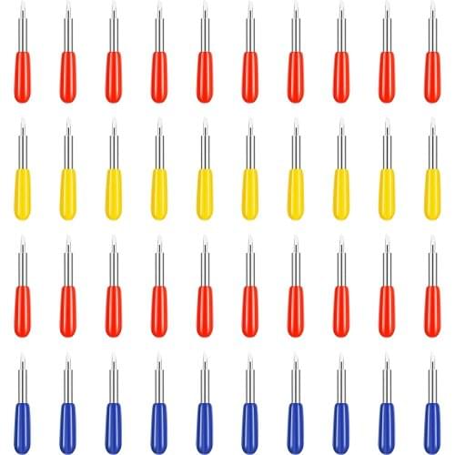 40 Pcs Replacement Blades for Cricut Explore Air 2 Vinyl Cutting Machines Accessories, Upgrade 30, 45, 60 Degree