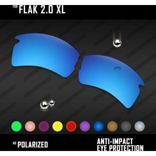 OOWLIT Lenses Replacements For Oakley Flak 2.0 XL OO9188 Sunglasses Polarized - Multi Colors