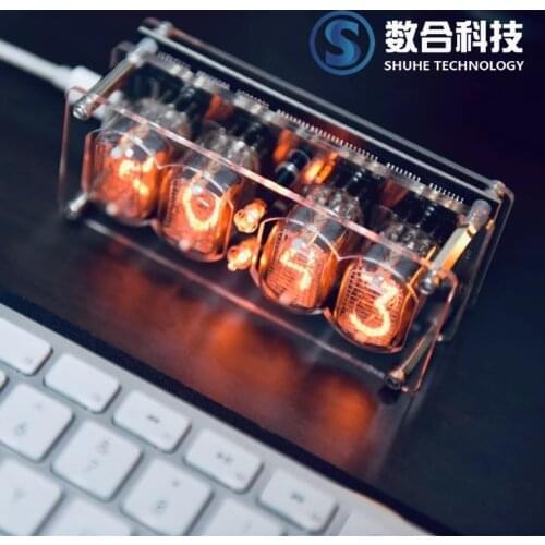 In12 Glow Tube Clock the Soviet Union In-12 Punk Retro Style Digital Desk Clock Alarm Clock