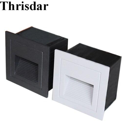 10PCS Outdoor LED Stair Step Light Corridor Fence Recessed Wall Corner Light Waterproof Pathway Deck Landscape Footlights