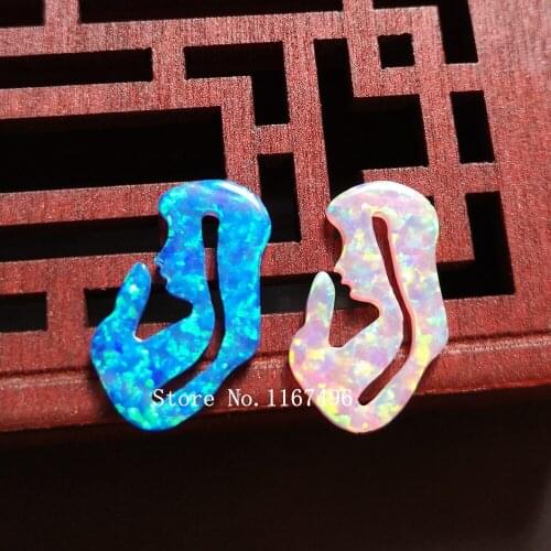 20pcs /lot 12x20mm Virgin parying Opal Synthetic Virgin Mary Fire Opal for DIY Jewelry Necklace
