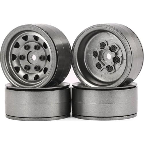 4pcs AUSTAR AX-617 1.9inch RC Metal Wheels Hub Rim Set for Axial SCX10 RC4WD D90 1/10 RC Car RC Parts Accessories