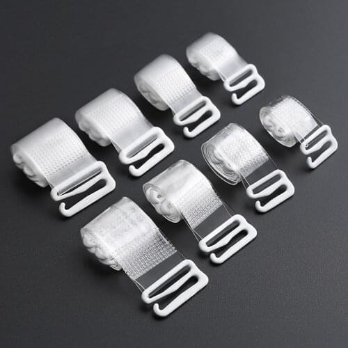 6 Pcs Plastic Buckle Bra Straps Belt Womens Elastic Transparent Silicone Adjustable Invisible Shoulder Strap Women Accessories