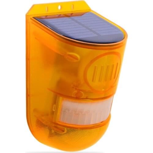 Emergency Light 129 Decibels Strobe Anti Theft Solar Warning Light PIR Motion Sensor Sound & Light Alarm Emergency Lamp For Farm