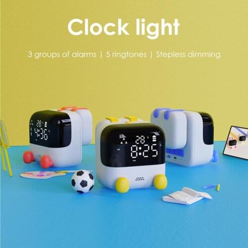Automatic Sleep Lightweight LED Intelligent Voice Control Electronic Desk Clock for Home