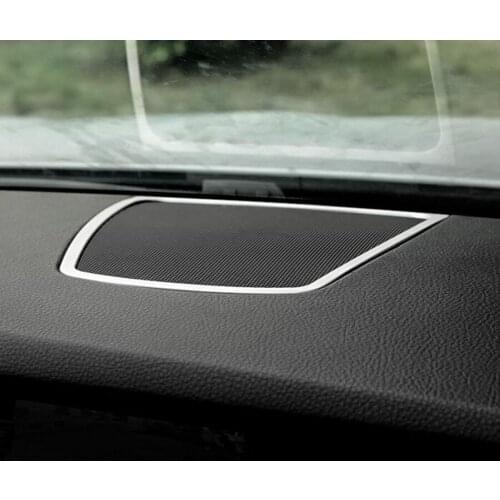Car Front Console Dashboard Audio Speaker Frame Trim Cover Fit For BMW 5 Series F10 2011-2014 Car-styling Accessories