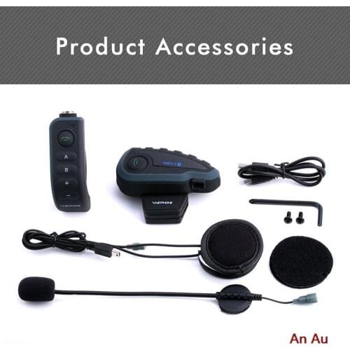 Bluetooth walkie talkie Motorcycle helmet Bluetooth intercom V8
