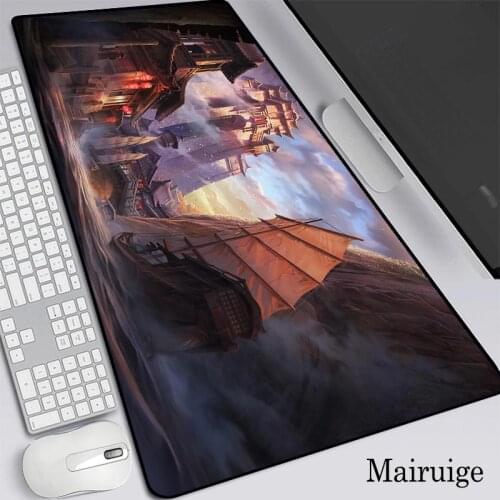Castle Building Large Mouse Pad PC Gamer Keyboard XXL Art Mousepad Desk Mat Laptop Computer Table Pad Gaming Accessories Carpet