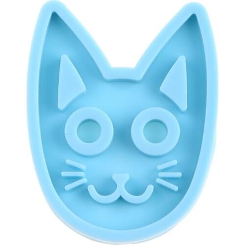 Epoxy Resin Mold Super Glossy Self-defense Cat Keychain Silicone Mould DIY Crafts Polymer Clay Jewelry Making Tool