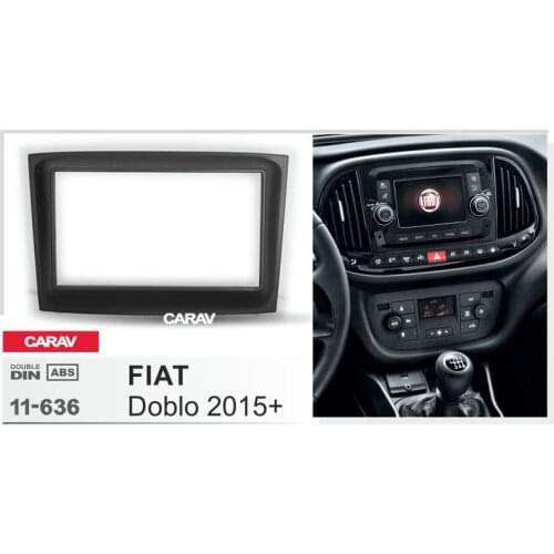 CARAV 11-636 Top Quality Radio Fascia for FIAT Doblo 2015+ Stereo Fascia Dash CD Trim Installation Kit