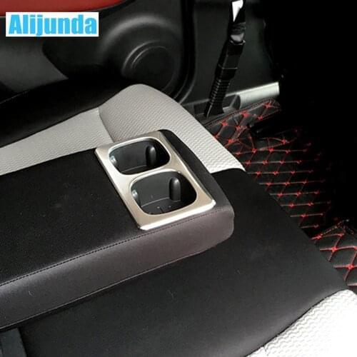 For Nissan Qashqai J11 Fit 2014 2015 2016 2017 Chrome Rear seat Beverage Glass Holder Chrome Trim Cover Frame Surround Frame