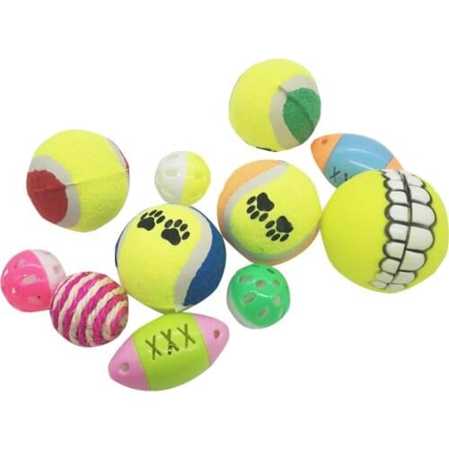 Pet Cat Toy Sisal Rope Weave Ball Interactive Kitten Playing Chewing Scratch Catching Supplies Pupply Dog Handmade Bell