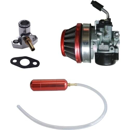 Red Gas Power Boost Bottle&Carburetor Fits 66cc 80cc Motorized Bicycle Engine