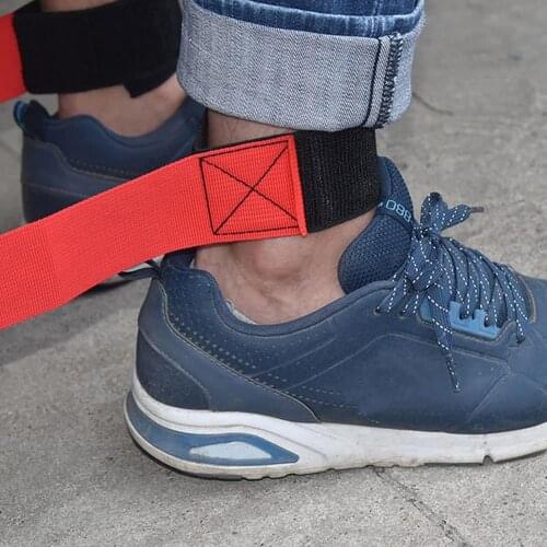 2PCS Giants Footsteps Trams Fastening Tape Canvas Sturdy Leggings Straps Outdoor Team Games Training Equipment