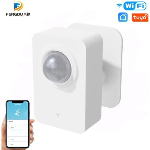 Mini WIFI PIR Motion Sensor Tuya Smart Life APP Body Sensor PIR Infrared Detector Smart Movement Detector Home Alarm System