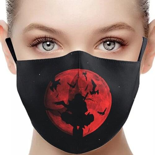 Fashion Cartoon Anime Printing Mask Street Sports Dust-proof Breathable Washable Protection Party Masks Halloween Cospaly Gift