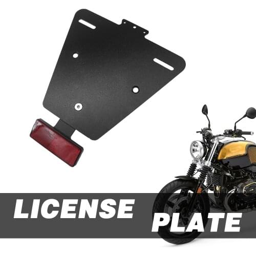 Motorcycle License Bracket Holder Plate Frame For BMW R NINE T RNINET R9T R 9 T Pure Racer Scrambler 2014-2019 Adjustable Angle