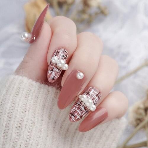 Mixed Size Nail Art Beads Nail Decal White Half Pearl Flat Back Glitter Rhinestone Manicure Decor 3D Nails Tip Tools Decal
