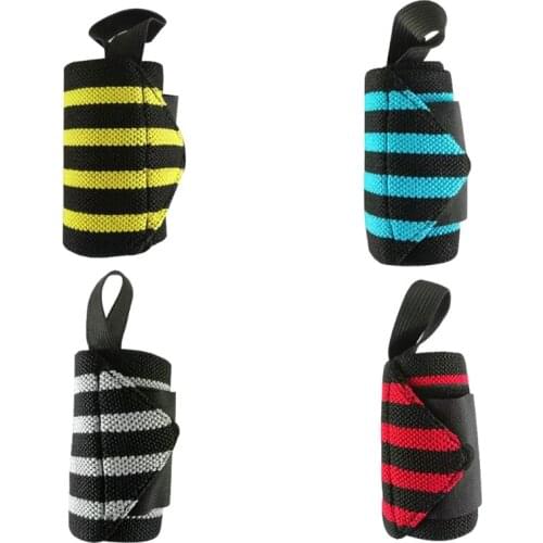 094C Wristband Wrist Wraps Elastic Breathable Adjustable Weight Lifting Powerlifting Gloves Bandage Wrist Support Fitness Spo