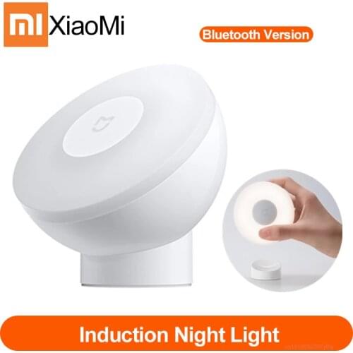 Xiaomi Night Light 2 Bluetooth Version Adjustable Brightness Infrared Smart Human Body &Light Sensor Work with Mi Home App