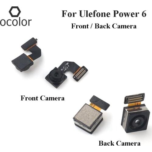 Ocolor For Ulefone Power 6 Back Rear Camera Flex Cable Replacement Parts For Ulefone Power 6 Front Facing Camera