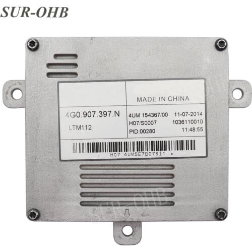 Original A6 4G0907397N LED Headlights DRL LTM112 1036110010 Module H07 4UM 154367/00 Ballast for MK7 A8 car 4G0907697F headlamps