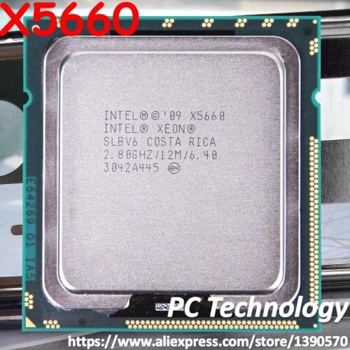 Original Intel Xeon X5660 processor 6-cores 12M Cache 2.80GHz LGA1366 95W CPU Free shipping ship out within 1 day