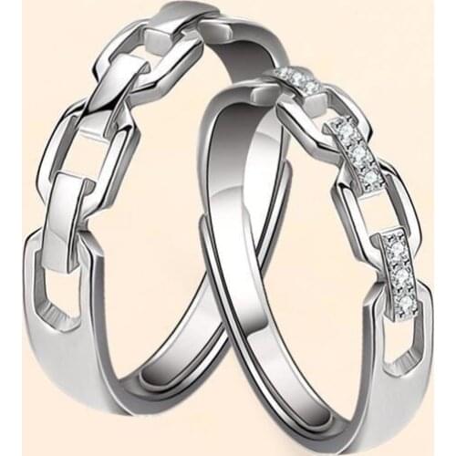 Couple Ring S925 Silver Ins Fashion Sterling Silver Ring Luxury 925 Sterling Silver Ring Women Jewelry