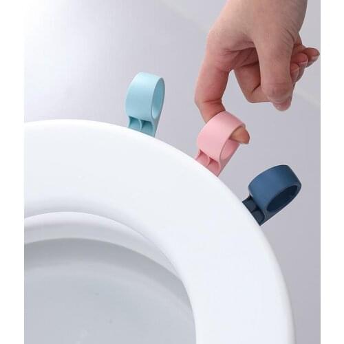 Portable Nordic Transparent Toilet Seat Lifter Toilet Lifting Device Avoid Touching Toilet Lid Handle WC Accessories