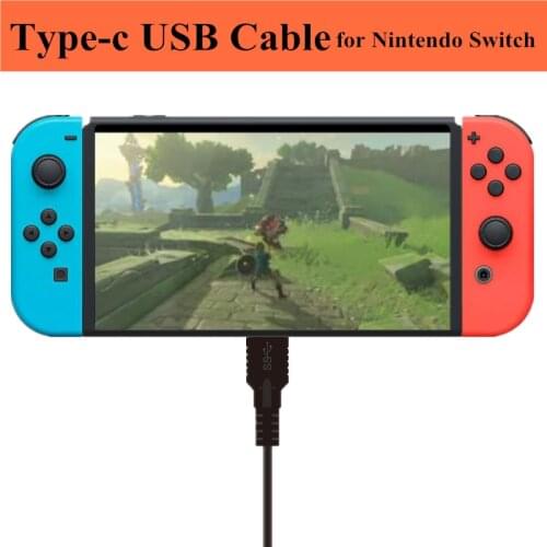 Renensin 1.5m 3.0 Type-C USB Reversible Charging Data Cable Line For Nintend Switch NS Fast Charging Type-C USB Charger Cable